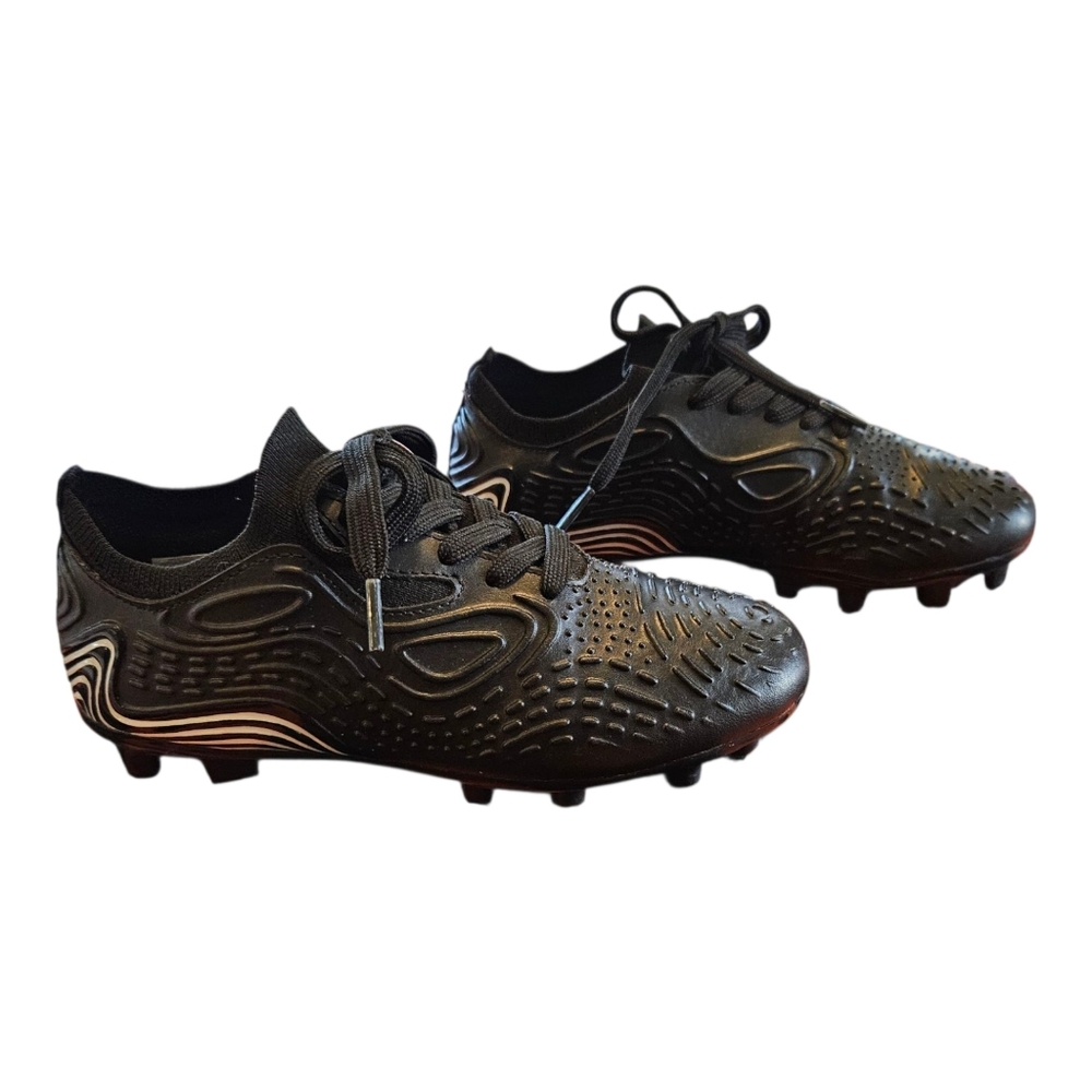 Dream Pairs Black Youth Size 1 Cleats Slip On And Tie Closure